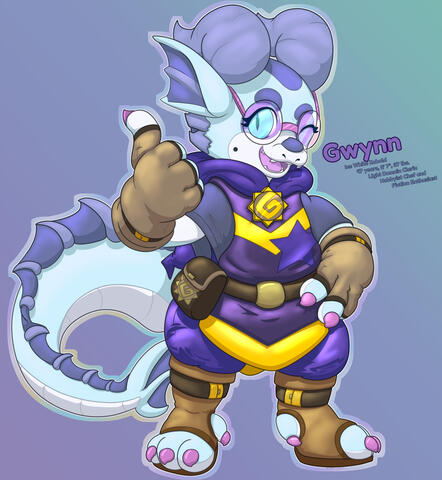 Finished pic of Gwynn, my Kobold, Light Domain Cleric for an in-person DnD thing! Hope to play more soon. Clerics are fun. :P